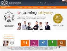 Tablet Screenshot of newsletter.ign.org.pl
